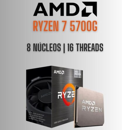 PC Gamer Completo AMD Ryzen 7 5700G,16GB DDR4, SSD 512GB - Imagem 2