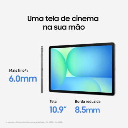 Samsung Galaxy Tab S10 FE, 128GB, 8GB RAM, Tela 10.9" 90Hz,Wifi 6, IP68, Android 15