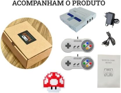 Mini Super Nintendo com 130 mil jogos 2 controles - Super 3D Games - Imagem 2