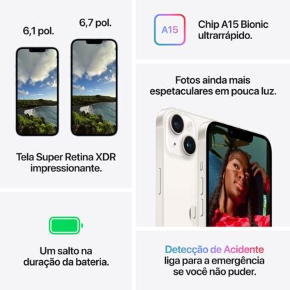 Apple iPhone 14 (128 GB) – Estelar - Imagem 3