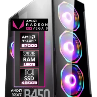 PC Gamer AMD Ryzen 7 5700G SSD 480GB 16GB DDR4