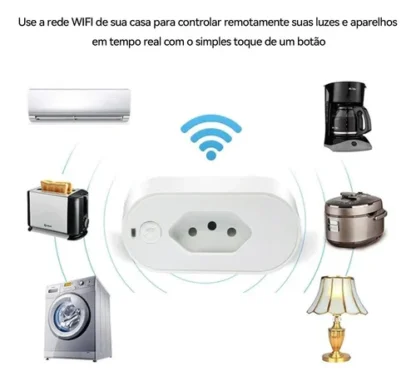 Tomada Inteligente Wifi 16a Alexa Google Monitor Automação