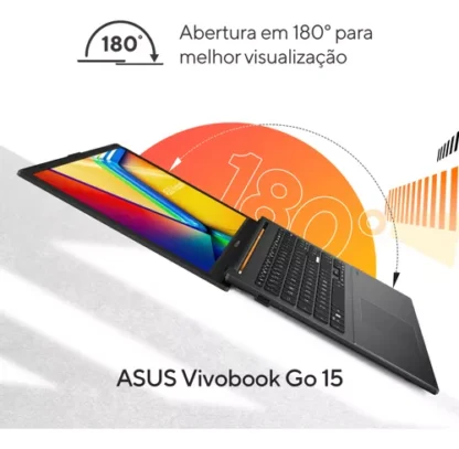 Notebook ASUS Vivobook Go 15 E1504 AMD RYZEN 5 7520U 8GB Ram 256GB SSD - Imagem 2