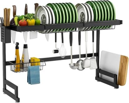 Cozinha Suspensa Modular Escorredor Louça Organizador 24 Pratos 85cm