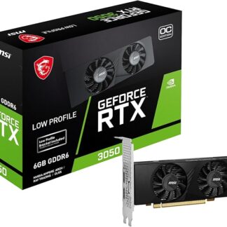 MSI GeForce RTX 3050 LP 6G OC (6GB GDDR6/PCI Express 4.0/1492MHz/14000MHz/Perfil baixo)
