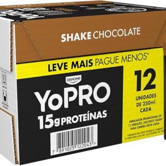 YoPRO Bebida Láctea UHT Chocolate 15g de proteínas 250ml - 12 unidades