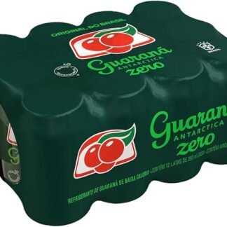 Pack de Refrigerante Guaraná Antarctica Zero Lata 350ML, 12 Unidades