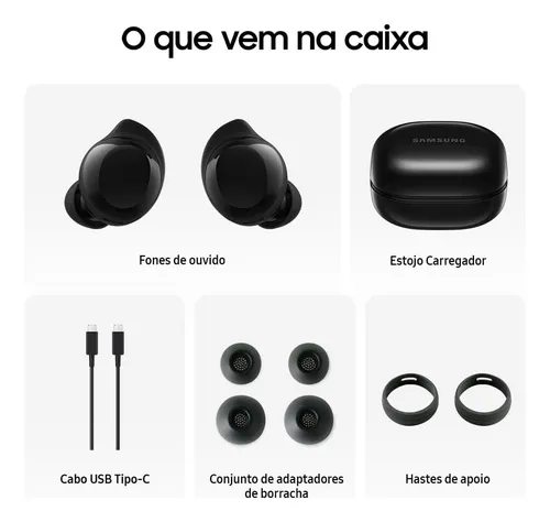 Fone De Ouvido Samsung Galaxy Buds Core Sm-r410 Preto Grafite