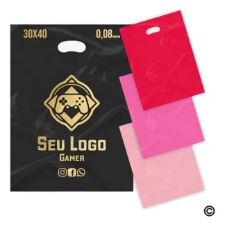 Sacolas Plásticas Personalizadas 30x40. 500 Unidades Esp0,08