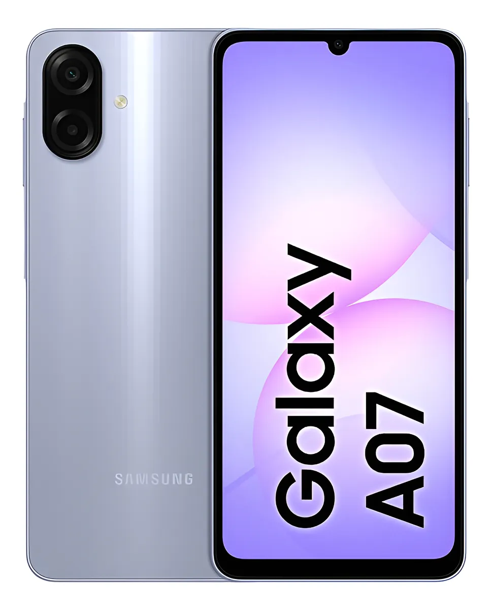 Samsung Galaxy A07 128gb, 4gb, Câmera 50mp, Tela 6.7 , Proteção Ip54, Processador 6nm - Violeta